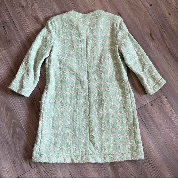 Zara Light Green Tweed Blazer - Picture 5 of 5